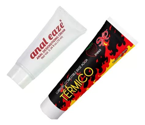 Lubricante Sensacion Caliente Fresa Anestesico Anal Eaze Meses Sin Inter S