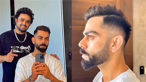 Virat Kohli Gets A Stylish Haircut Ahead Of T20 World Cup Amar Ujala