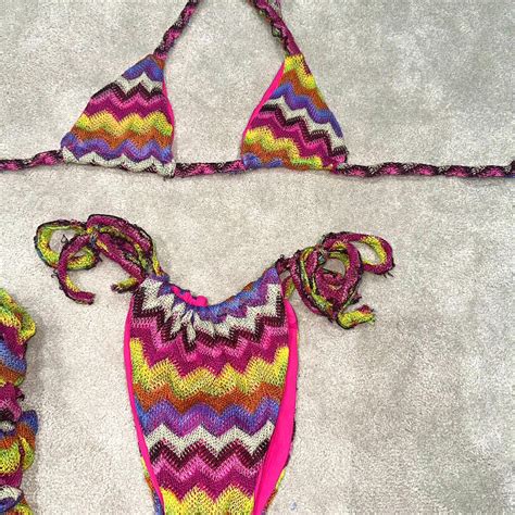 Piece Bikini Set Hand Made Only Worn For Photo Depop