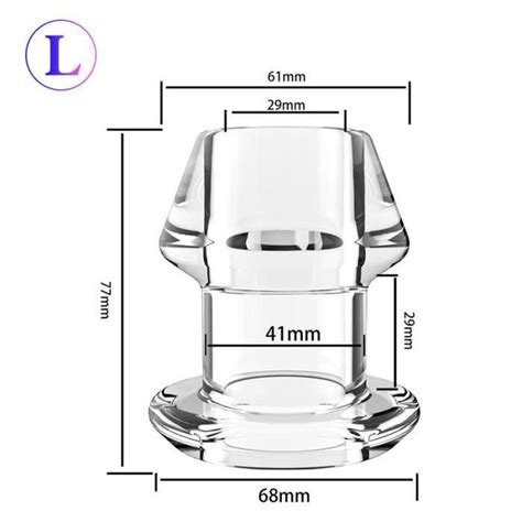 Plug anal creux avec insert pour homme et femme énorme spéculum anal anus BDSM lavement