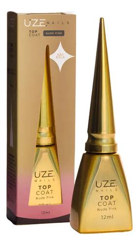 Top Coat Uze Nails Cores Á Cor Top Coat Nude Pink MercadoLivre