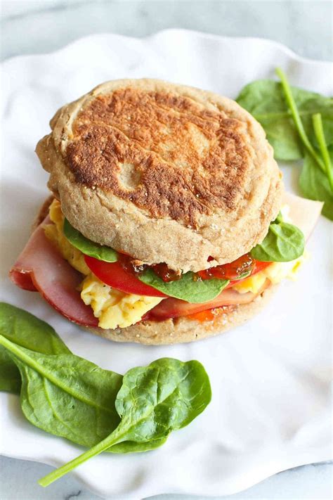 English Muffin Breakfast Sandwich With Pepper Jelly Cookin Canuck