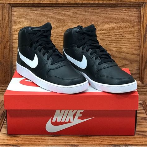 Nike | Shoes | Nike Ebernon Mid Black White Shoes | Poshmark