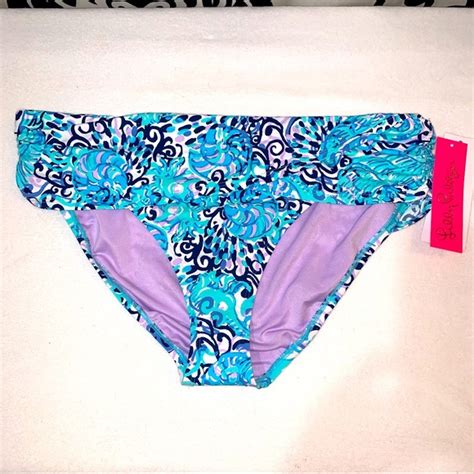 Lilly Pulitzer Swim Lilly Pulitzer Lagoon Sarong Hipster Bikini Bottom Poshmark