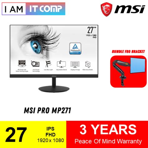 MSI PRO MP271 27" Monitor
