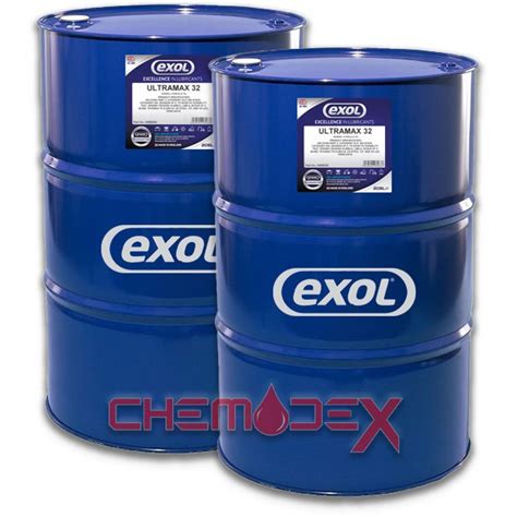 2 x EXOL ULTRAMAX 32 HYDRAULIC OIL - 205 LITRES BY EXOL LUBRICANTS PRE