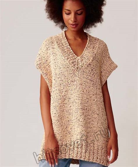 Стильный свободный жилет спицами - Хитсовет