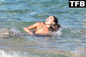 Melissa Satta Sexy Seen Showing Off Her Hot Tits And Ass In A Bikini At The Beach In Sardinia