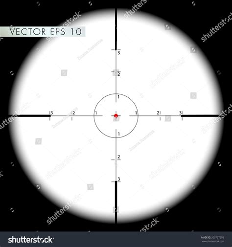 Snipers Scope Sight View Vector Eps Stock Vector Royalty Free