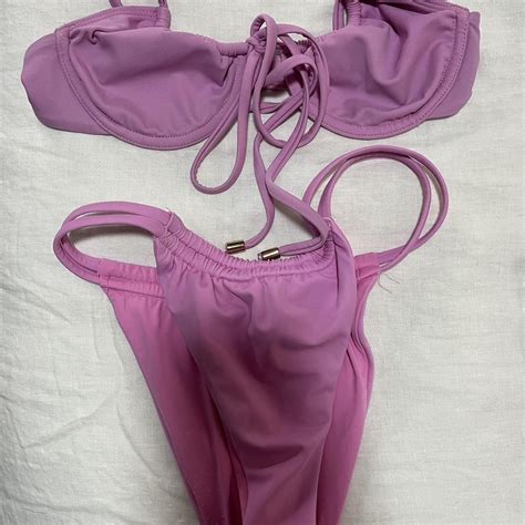 Blackbough Magenta Bikini Set Bottoms Never Worn Depop