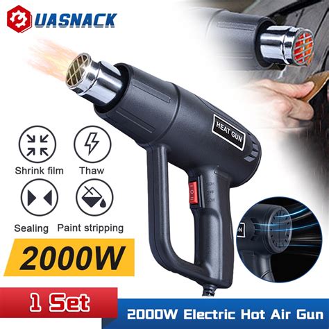 W Lcd No Lcd Electric Hot Air Gun Power Tool Heat Gun Variable Temperature Hair