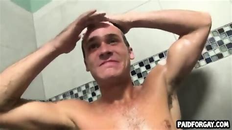 Two Horny Straight Hunks Taking A Shower Together