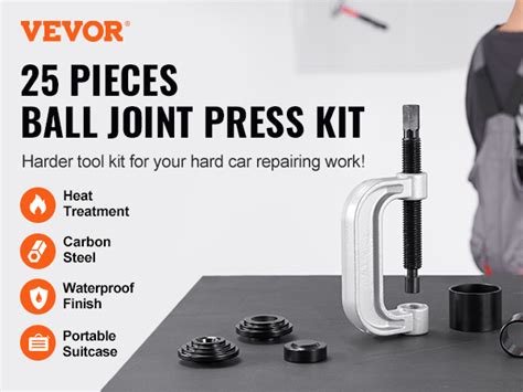 VEVOR Ball Joint Press Kit C-press Ball Joint Tools 25 pcs Automotive ...