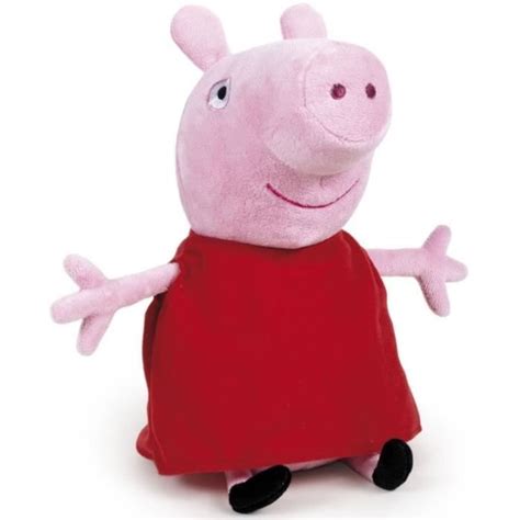 Peluche Geante Peppa Pig Robe Rouge Cm Set Grande Peluche Peppa Le