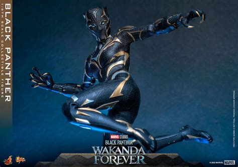 Marvel Black Panther Wakanda Forever Movie Masterpiece 1 6 Action Figure Black Panther By Hot Toys
