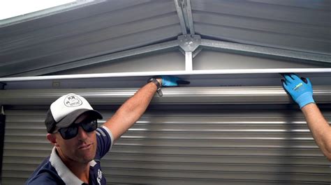 Absco Sheds Shutter Roller Door Installation Youtube