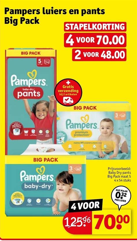 Pampers Luiers En Pants Big Pack 4 Voor Aanbieding Bij Kruidvat