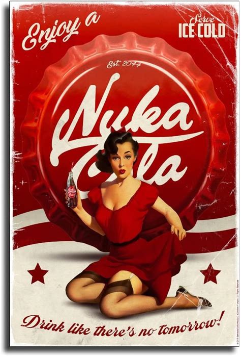 Amazon IFUNEW Fallout Nuka Cola Canvas Art Poster And Wall Art