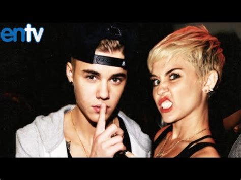 Justin Bieber And Miley Cyrus Hardcore Flirting YouTube