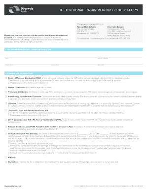 Fillable Online Ira Distribution Request Form Pdf Fax Email Print