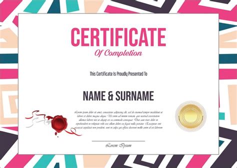 Premium Vector Certificate Or Diploma Retro Vintage Design Template