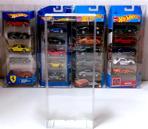 Amazon Guardtek Protector Case For Hot Wheels Pack Box Set Pieces Clear Transparent
