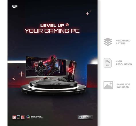 Premium PSD | Gaming pc sale promotion flyer