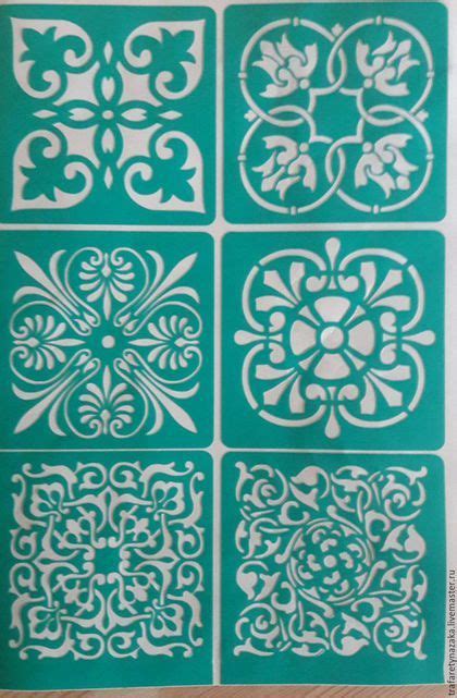 Трафарет на клеевой основе многоразовый | Художественная керамическая ...