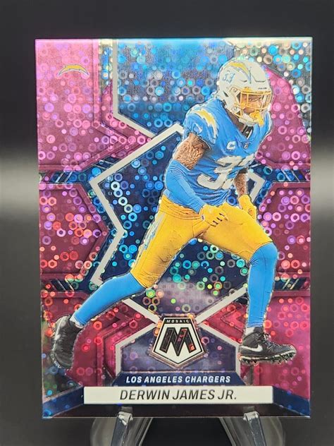 Derwin James Jr Panini Mosaic No Huddle Pink Disco Ebay