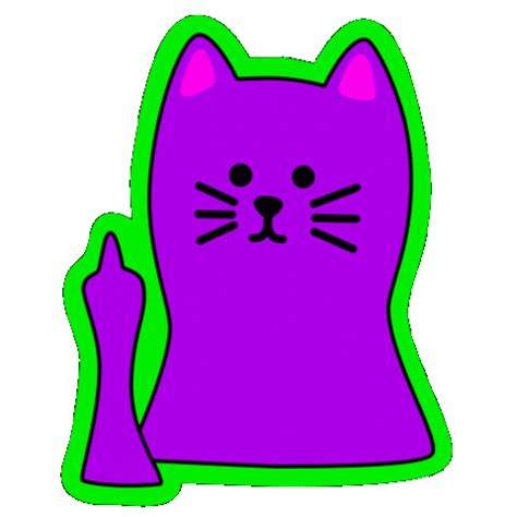 Cat Fuck You Sticker For IOS Android GIPHY