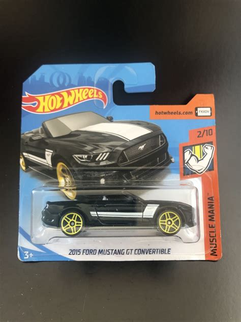 Hot Wheels Ford Mustang Gt Convertible Muscle Mania Fkb No Blister