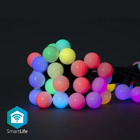 Lumi Res D Coratives Smartlife Feux De La F Te Wi Fi Rgb Led