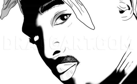 How To Draw 2pac 2pac Coloring Page Trace Drawing Otosection