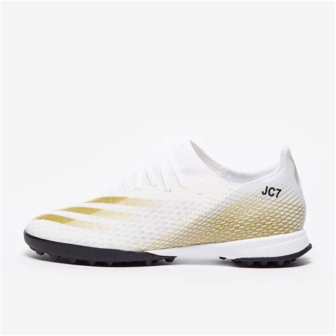 Adidas X Ghosted 3 TF White Metallic Gold Melange Core Black Turf