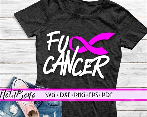 Fuck Cancer SVG Cancer Ribbon Svg Cancer Survivor Svg Etsy
