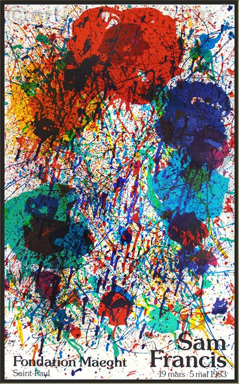 Sam Francis Fondation Maeght 1983 Original Lithograph Poster Buy