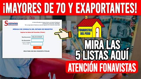 Devoluci N Fonavi Estas Son Las Listas De Fonavistas Que Pertenecen