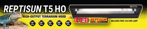 ReptiSun® T5 HO Terrarium Hood with 10.0 Bulb | Zoo Med Laboratories, Inc.