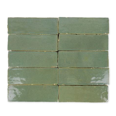 Moss Green Zellige Tile Cemento Collection Badkamer