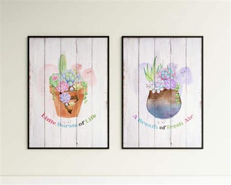 Free Printable Succulent Wall Art The Cottage Market