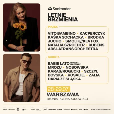 Santander Letnie Brzmienia 2023 Warsaw Line Up Tickets Dates Jul