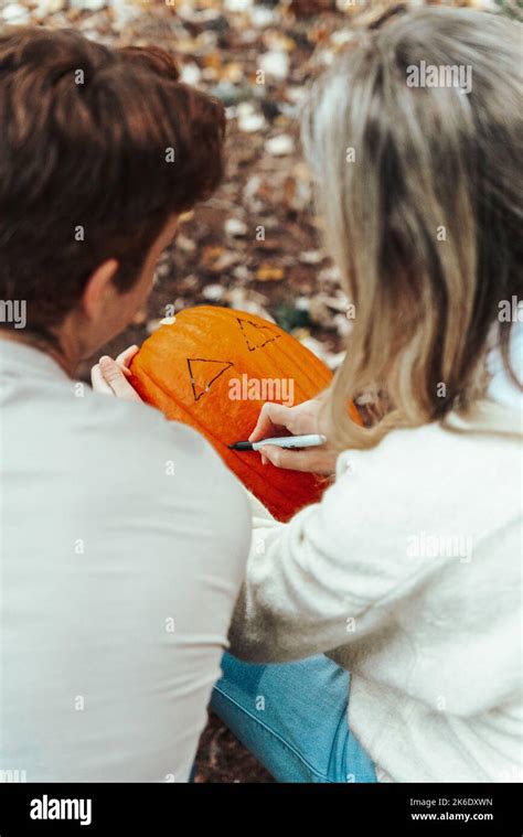 Fall Pumpkin Carving Stock Photo - Alamy