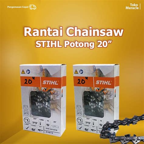 Jual Stihl Rantai Chainsaw Potong Mata Rantai Rm T Ms