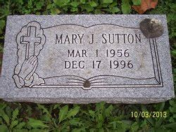 Mary Jane Sutton Find A Grave Memorial