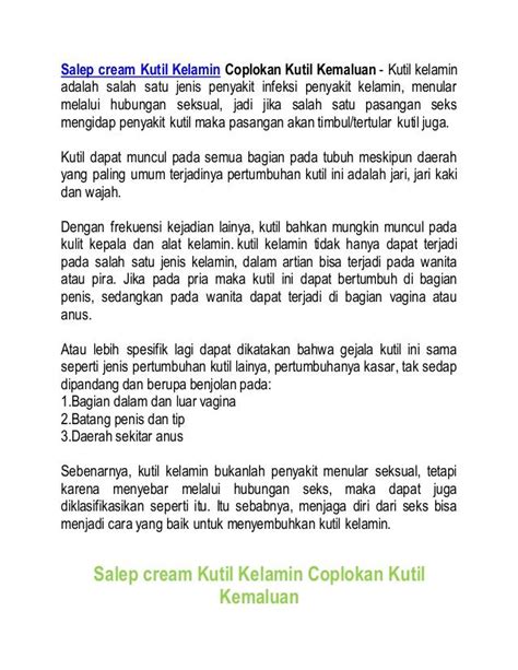 Pin On Obat Kutil Kelamin Kondiloma Di Apotik 1hari Coplok Tanpa Operasi