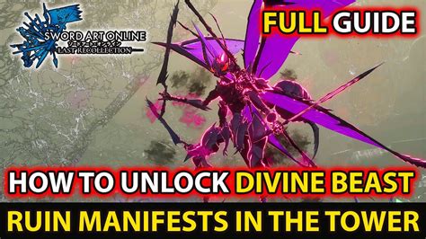 How To Unlock Hunting Quest Divine Beast Ruin Manifests In The Tower