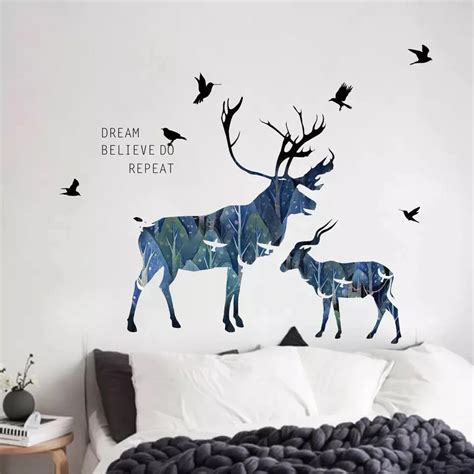 Deer Wall Decals – The Treasure Thrift Deer Wall Decal, Animal Wall Decals, Vinyl Decals, Mural ...