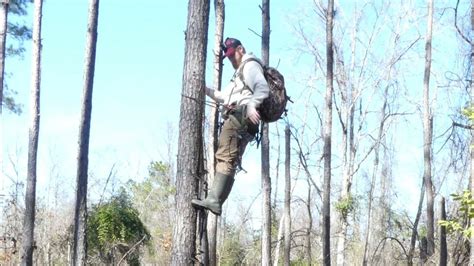 My Complete Saddle Hunting Setup From The Ground To Hunting In Less Than Ten Minutes Youtube