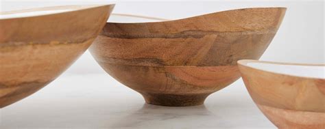 Mango Wood Enamel Bowls At Homenature Stores