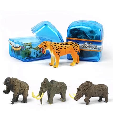 4D Сборная модель морских рептилий, деформированное яйцо, осьминог ...